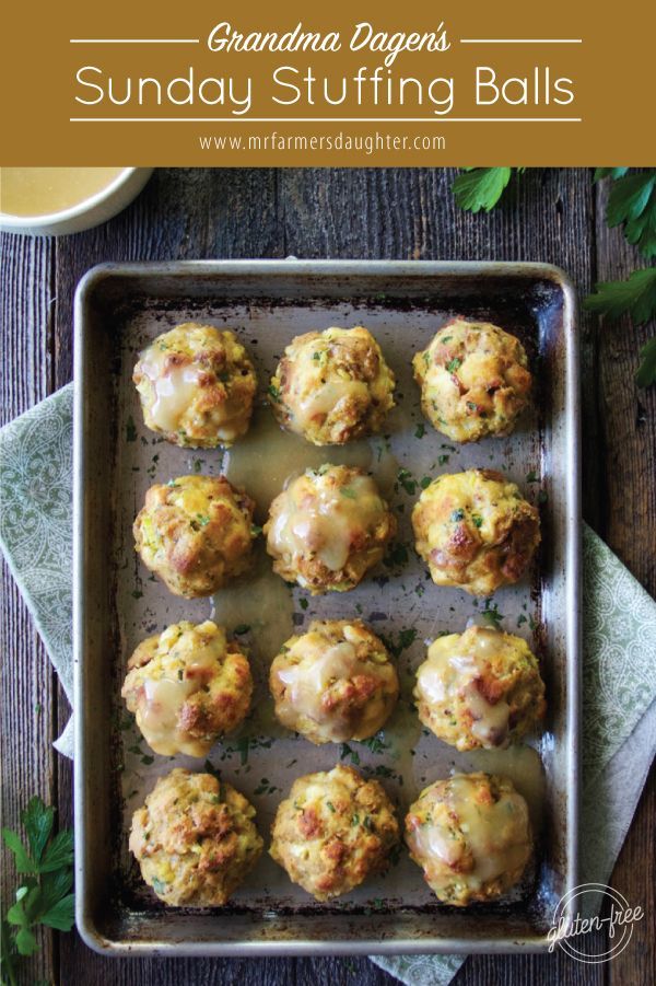 Grandma Dagen's Stuffing Balls - Mr. Farmer's Daughter -   19 stuffing balls recipe ideas