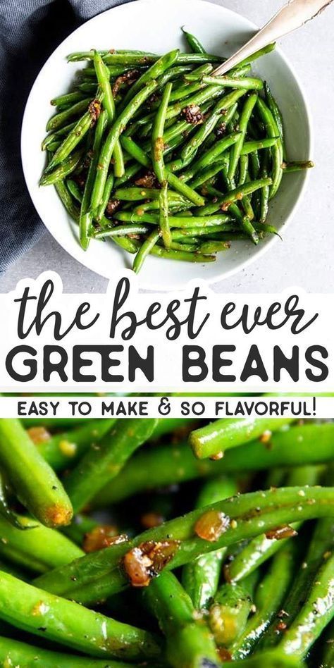 Easy Saut?ed Green Beans -   19 thanksgiving sides recipes green beans ideas