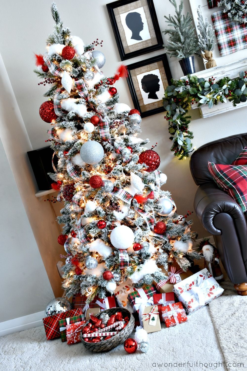 Red, Green and Plaid Christmas Tree - A Wonderful Thought -   20 christmas tree decor 2020 red and white ideas