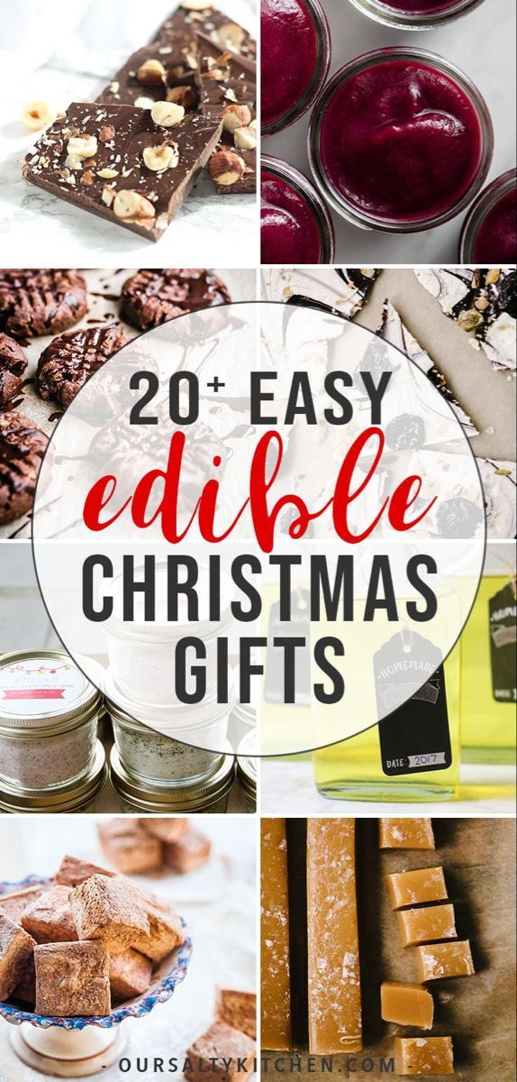 20+ Homemade Edible Gifts for the Holidays -   24 xmas food gifts ideas