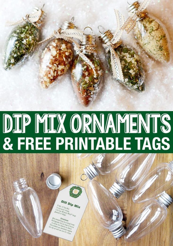 Dip Mix Ornaments ? Sprinkle Some Fun -   24 xmas food gifts ideas