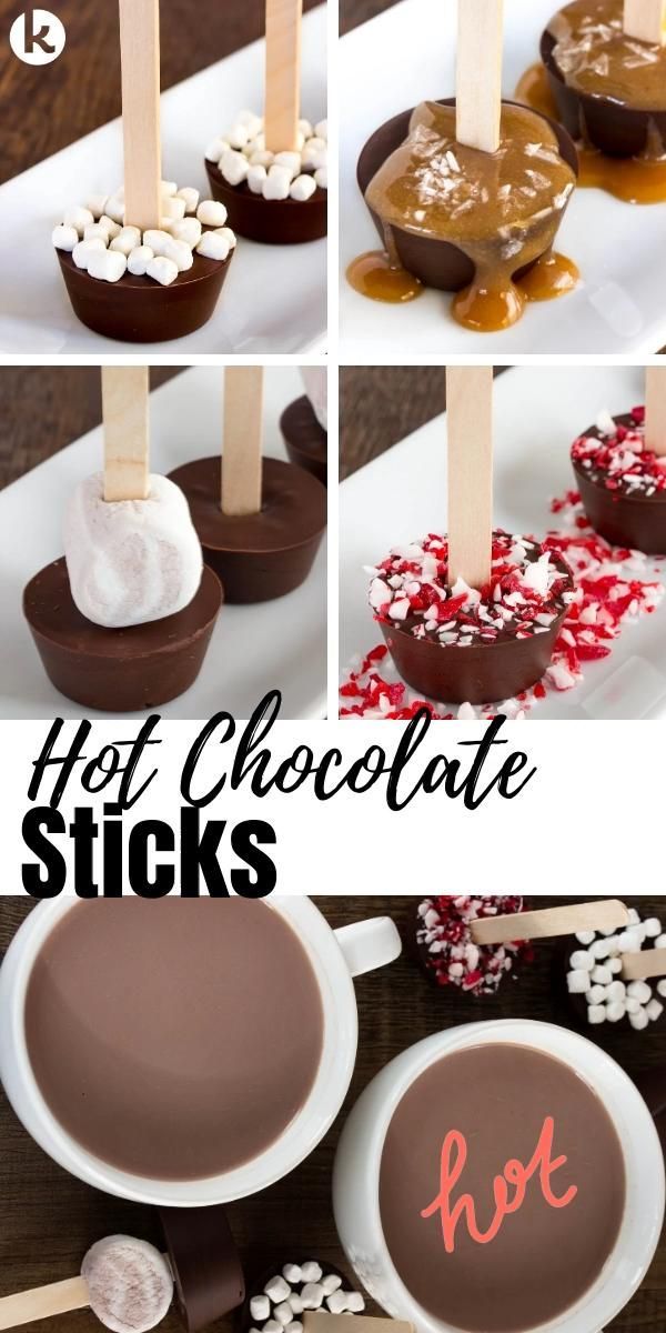 Homemade Gift Idea DIY Hot Chocolate Sticks -   24 xmas food gifts ideas
