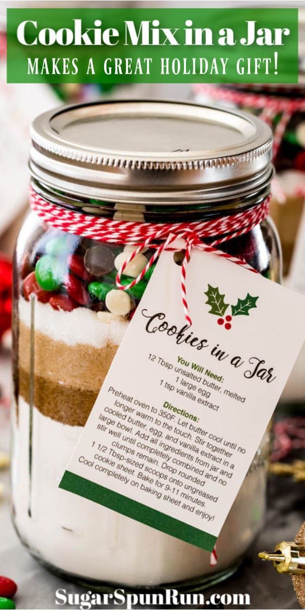 Giftable: Cookie Mix in a Jar (with Free Printable!) -   24 xmas food gifts ideas