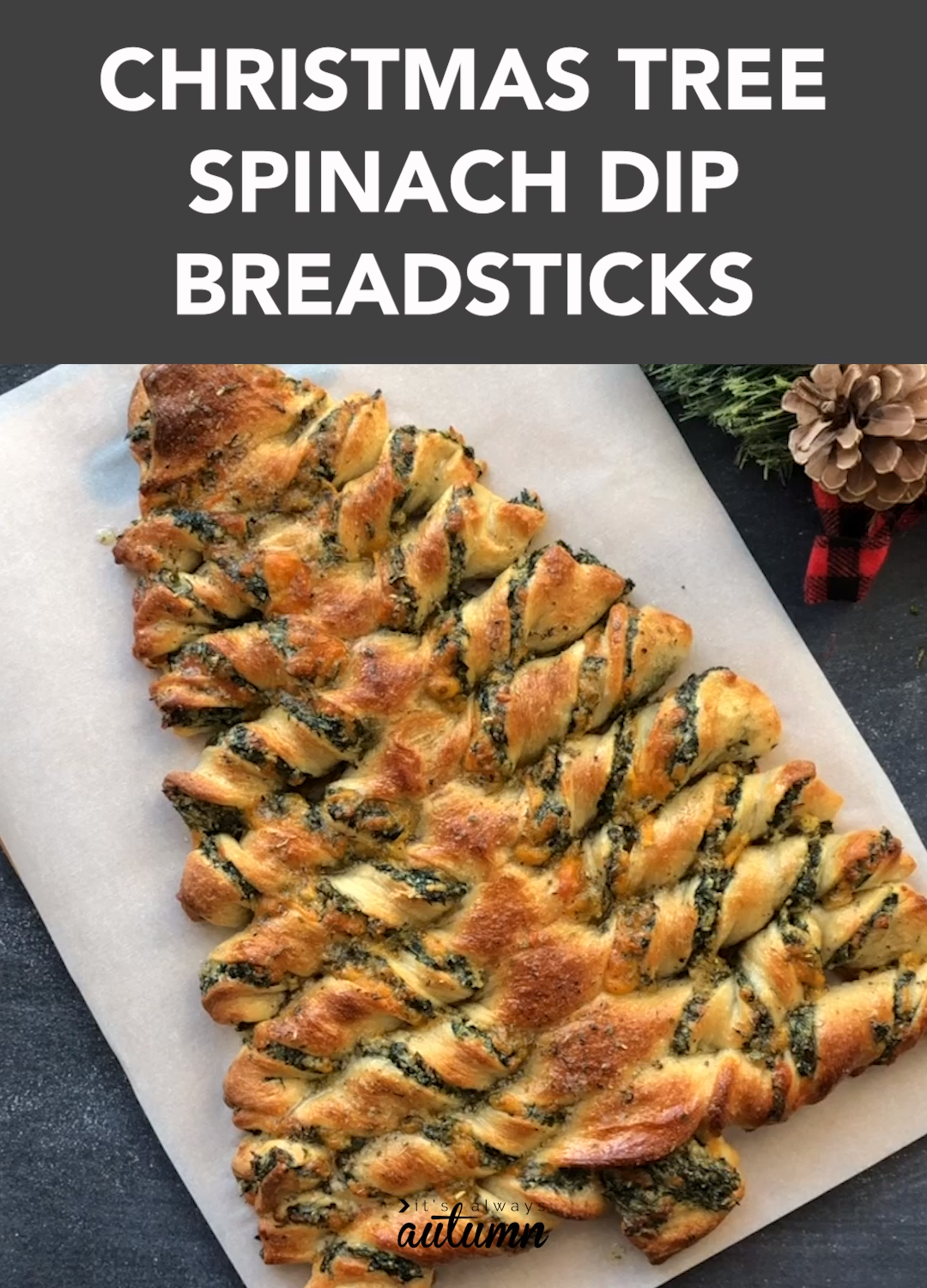 Christmas Tree Spinach Dip Breadsticks -   24 xmas food videos christmas dinners ideas