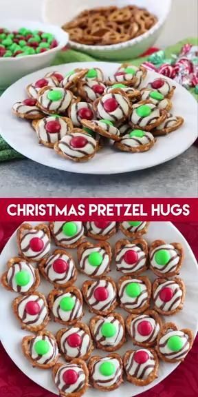 Christmas Pretzel Hugs (+ Video), Dessert Now, Dinner Later! -   24 xmas food videos christmas dinners ideas