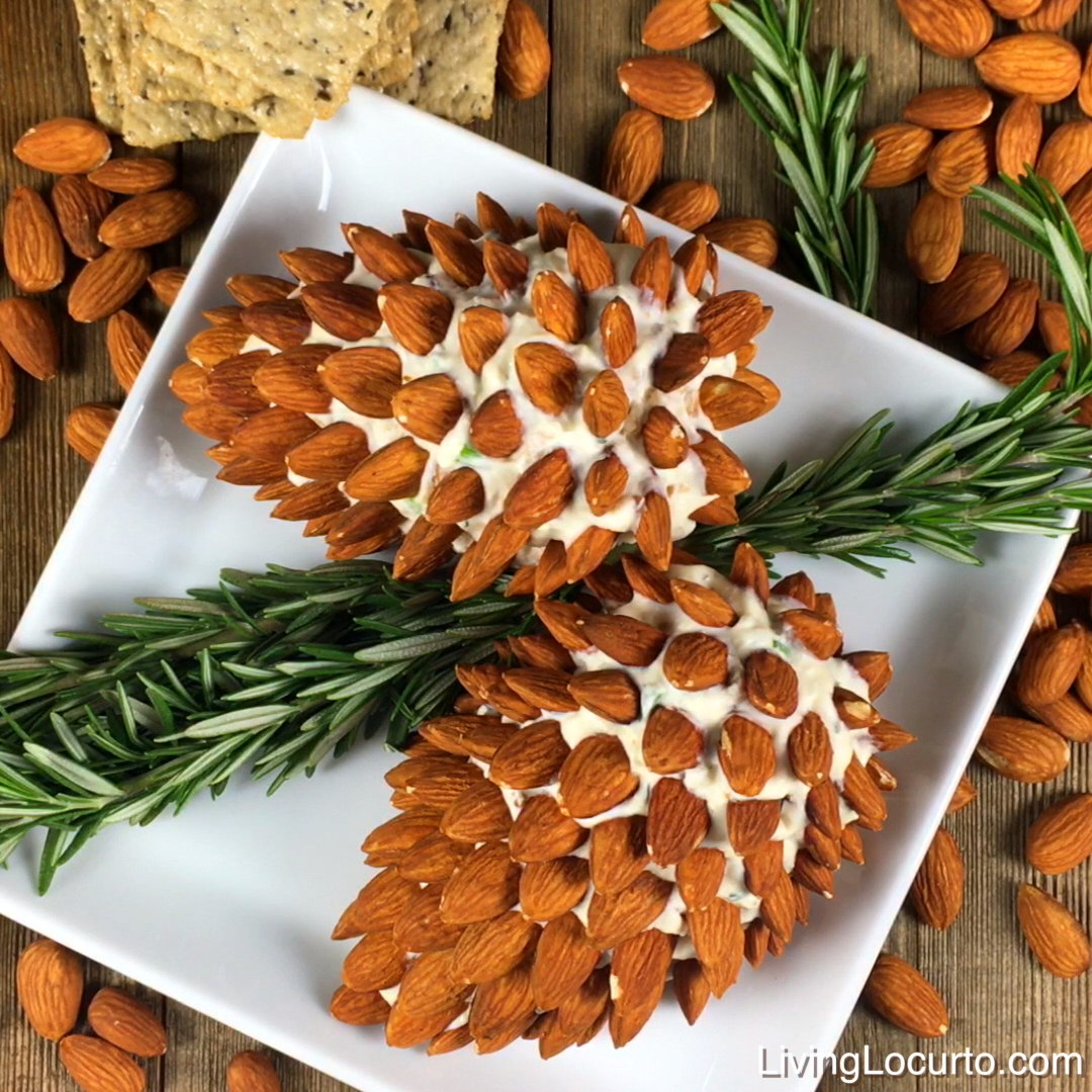 Pine Cone Cheese Ball with Almonds -   24 xmas food videos christmas dinners ideas
