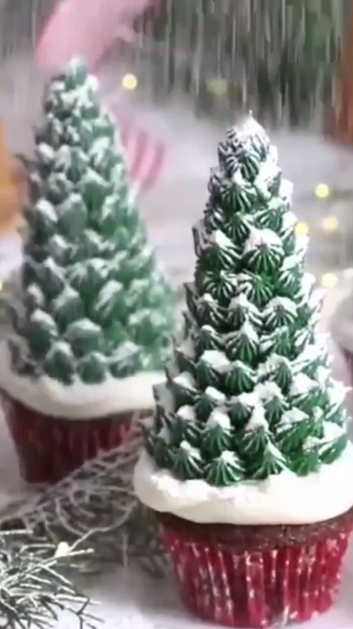 Christmas Cupcakes ideas -   24 xmas food videos christmas dinners ideas