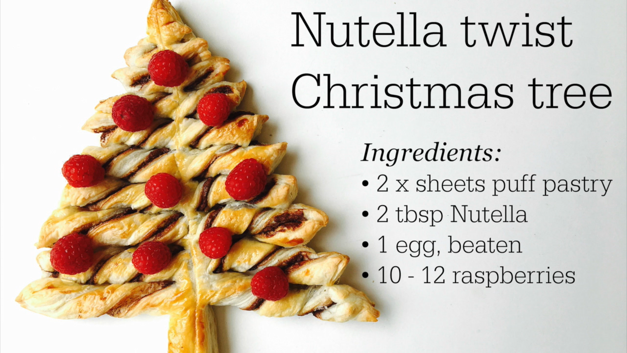 Nutella Christmas tree -   24 xmas food videos christmas dinners ideas