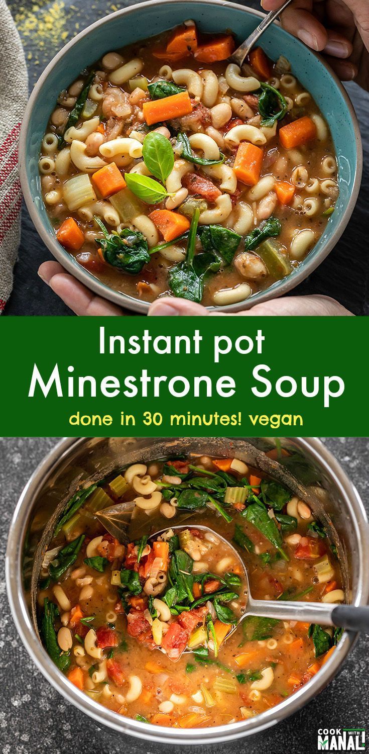 Instant Pot Minestrone Soup -   25 instant pot soup recipes healthy vegetarian ideas