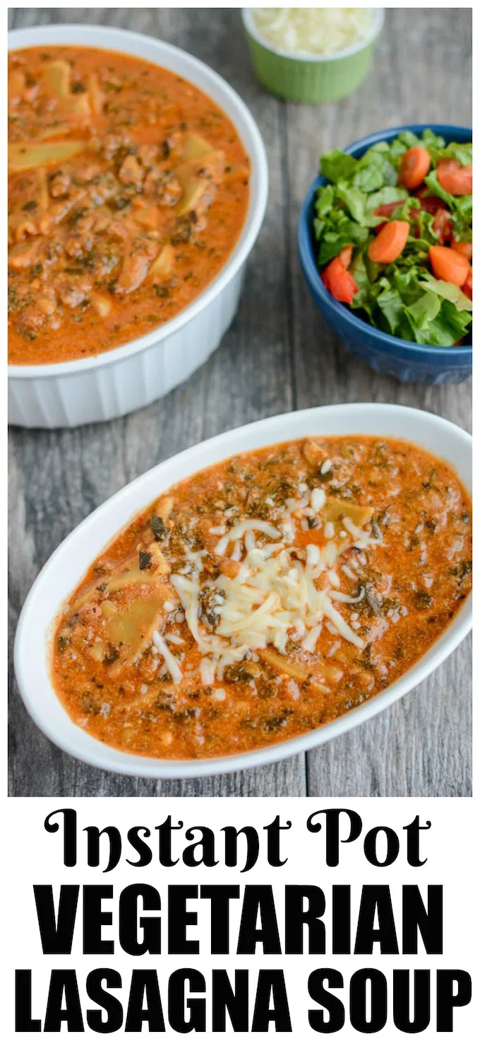 Instant Pot Vegetarian Lasagna Soup -   25 instant pot soup recipes healthy vegetarian ideas