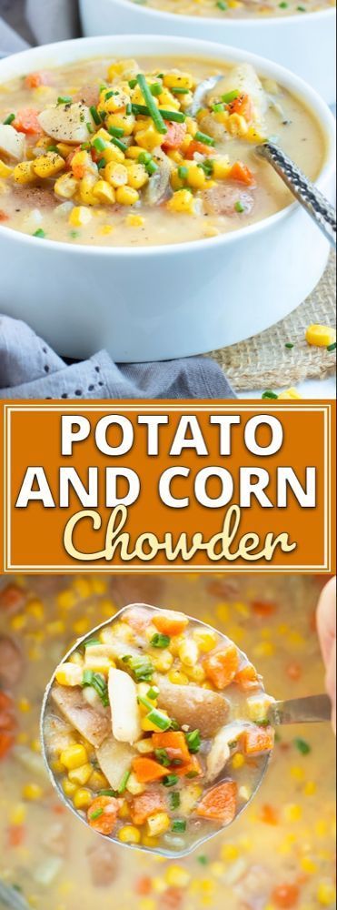 Instant Pot Potato Corn Chowder -   25 instant pot soup recipes healthy vegetarian ideas