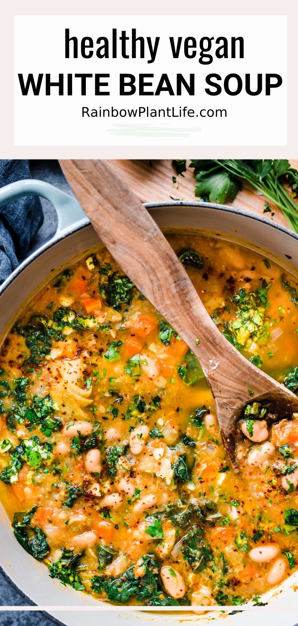 Healthy Vegan White Bean Soup -   25 instant pot soup recipes healthy vegetarian ideas