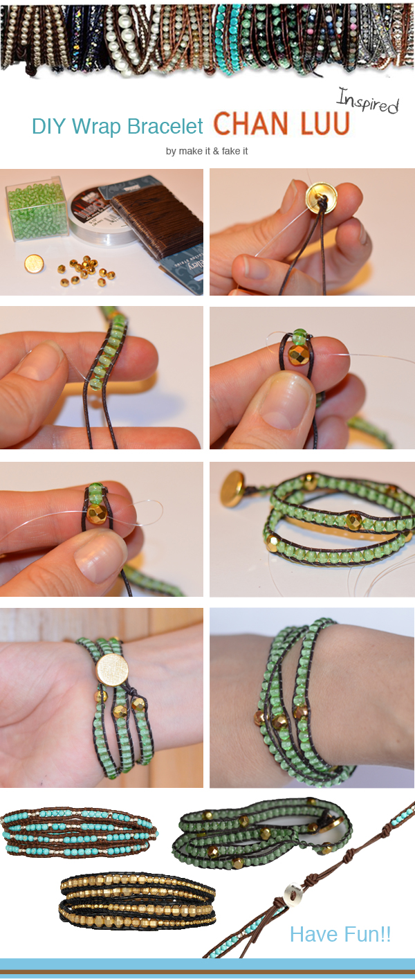 DIY wrap bracelets