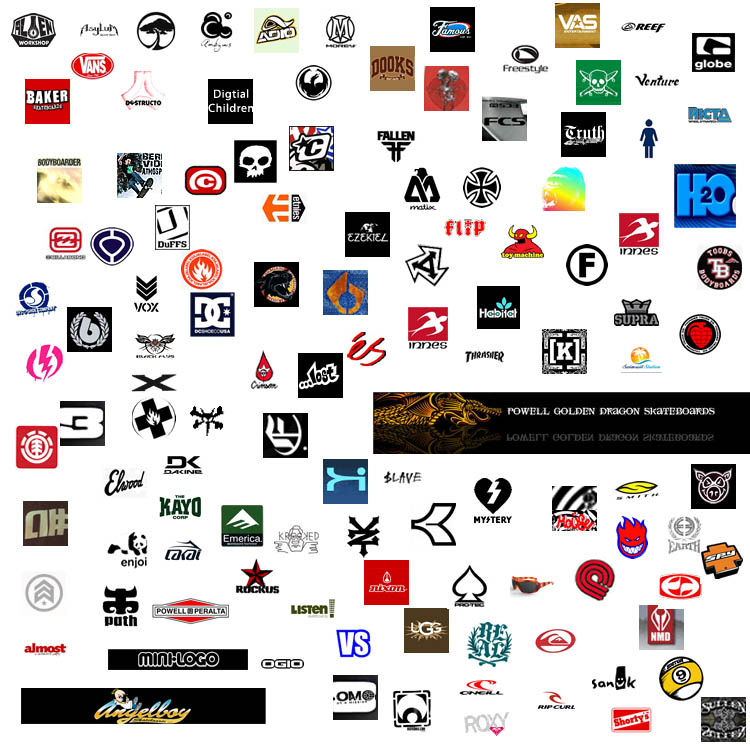 Sports brands logos #surf #sports #logo 