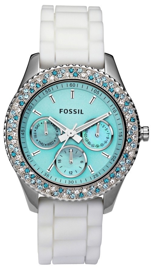 Tiffany white and blue watch from Fossil. I love this:) | PinPoint