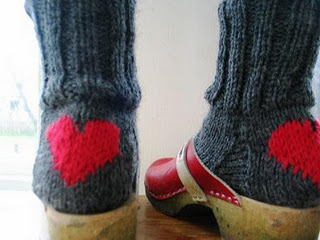 cdg heart socks